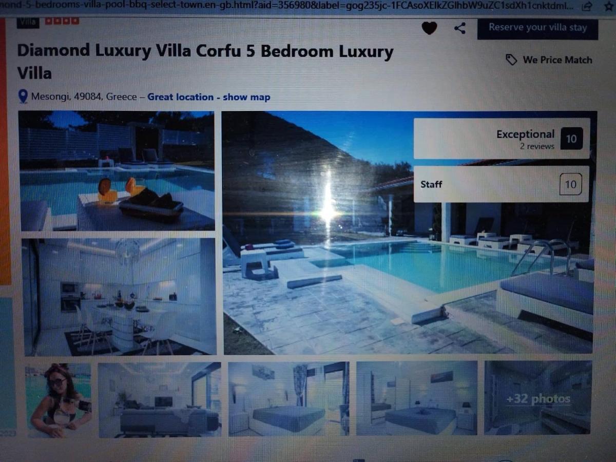 Diamond Luxury Villa Corfu Kato Spilaion Esterno foto